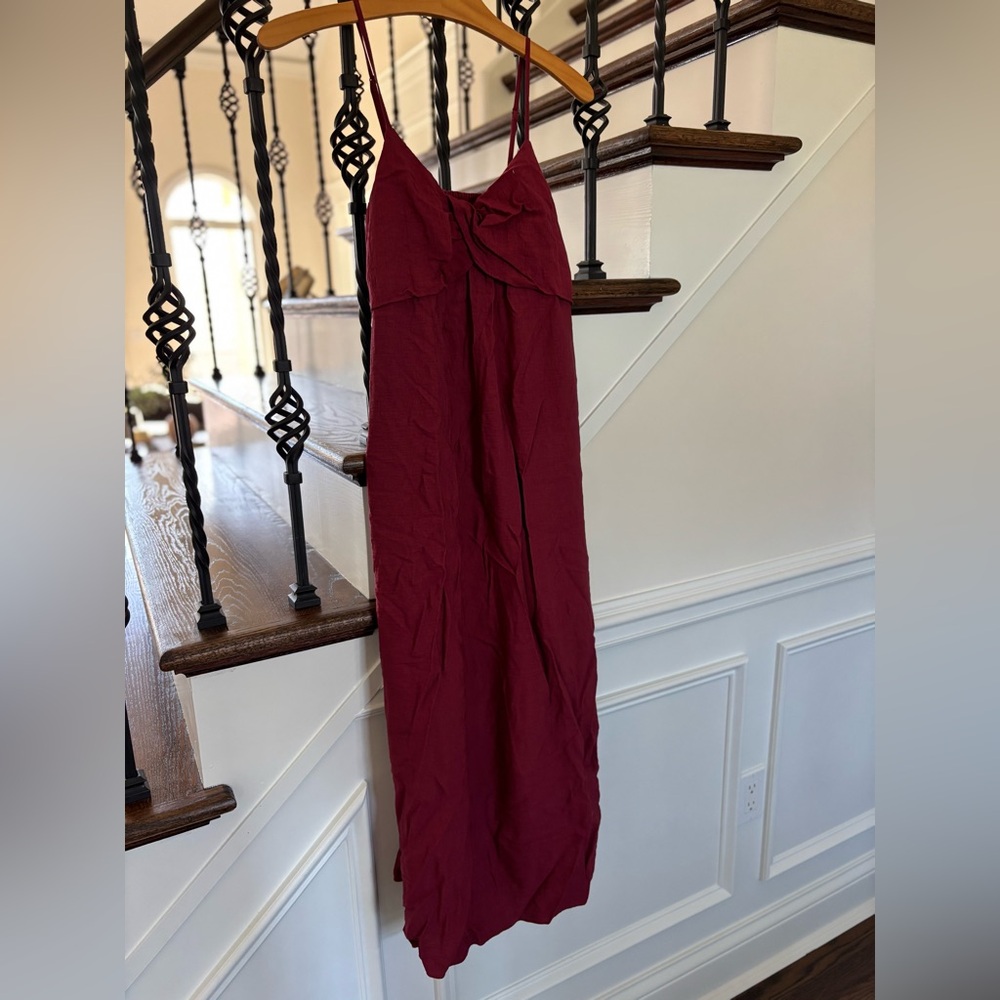 Banana Republic Burgundy Maxi Dress